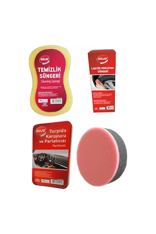 Gojo Sünger Temizlik Seti 4 Parça