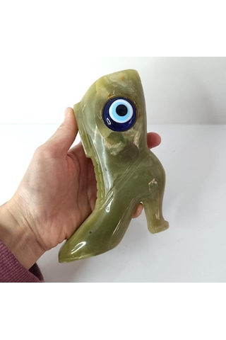 Oniks Taşı Onix Biblo Çizme Cam Nazar Bancuğu Kötü Göz Kovucu Masa Süsü