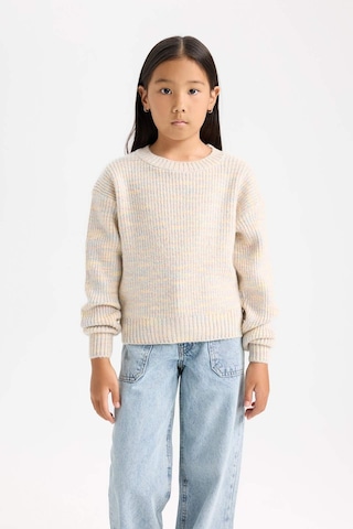 DeFacto Kız Çocuk Oversize Geniş Kalıp Bisiklet Yaka Triko Kazak C9576A824WNPN181 Pembe