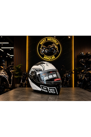 Jıekaı Jk902 H3 Çene Açılır Motosiklet Kaskı Beyaz