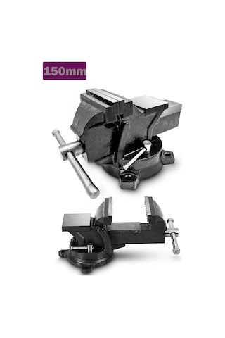 Moonshop Alman Modeli Pro 150mm 4" 360" Dönerli Taban Dövme Çelik