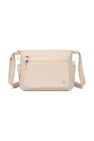 Smart Bags Mikro Poly Kumaş Postacı Kadın Çantası 3146 Bej