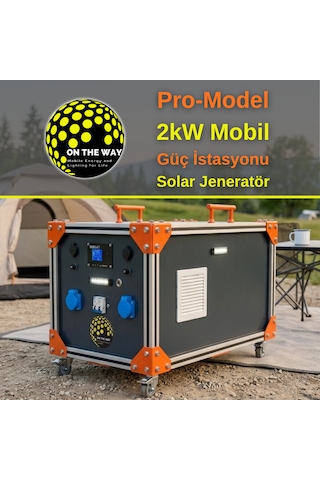 Otw Pro-model 2000w Mobil Güç İstasyonu Lifepo4 Bataryalı Solar Jeneratör