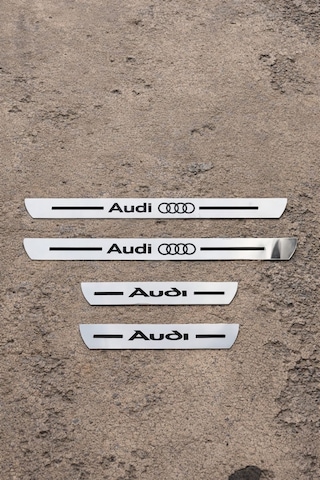 Audi Nikelaj Krom Plastik 4 Parça Kapı Eşik Seti