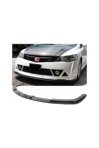 Honda Civic Fd6 Rr Ön Lip Ön Ek 2006-2011 Mugen St Parlak  Siyah