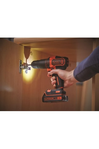 Black+Decker BDCHD18KB-QW 18V 1.5 Ah Li-Ion Çift Akülü 2 Vitesli Şarjlı Darbeli Matkap Vidalama