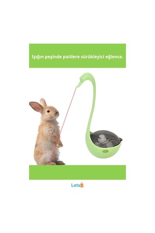 Kuğu Şeklinde Eğlenceli Lazerli Kedi Oyuncağı