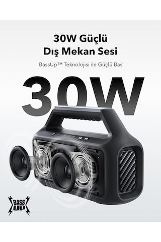 Anker Soundcore Boom 2 Se Taşınabilir Bluetooth Hoparlör - Siyah - A3148