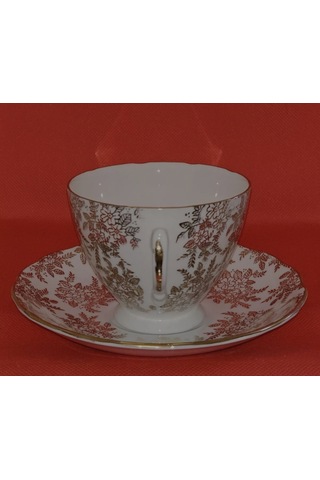 Antika Gold Royal Vale Porselen Çay Fincanı Altın