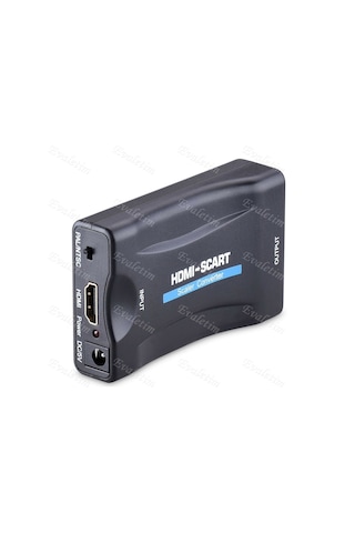 4363 Hdmı To Scart Av Çevirici Dönüştürücü Skart Adaptor Convert