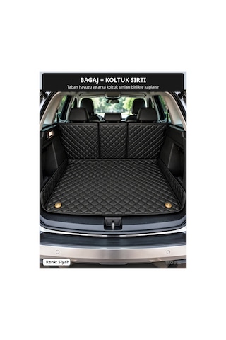 Land Rover Range Rover Sport 2023+ Uyumlu 8d Tek Katmanlı Paspas + Bagaj Havuzu Seti Siyah