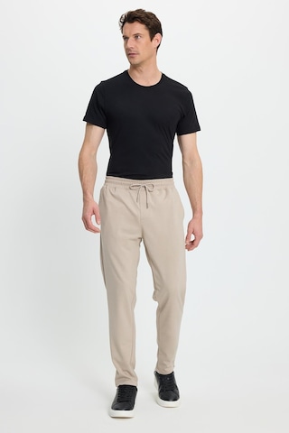 Tudors Erkek Regular Fit Klasik Kesim Beli Lastikli Bağcıklı Bej Jogger Pantolon-41772 Bej