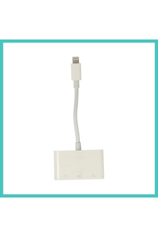 Ny Joy Apr23 Iphone Otg 3in1 - Beyaz Nyjoybz