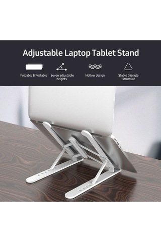Fastbuy 7 Seviye Yükseklik Ayarlanabilir Laptop Ve Tablet İçin Katlanabilir Isı Dağıtıcı Abs Stand - 16 İnç Altı Cihazlar İçi