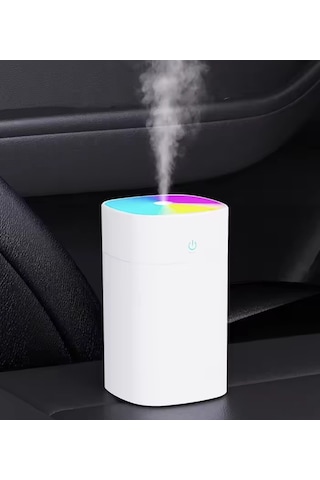 Led Işıklı Ultrasonik Hava Nemlendirici 400 Ml Sessiz Usb Aromaterapi Humidifier Ev Ofis Araç