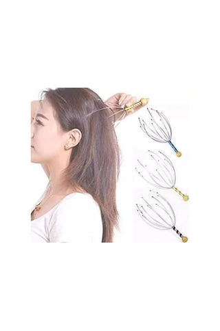 Ahtapot Kafa Rahatlatıcı Masaj - Baş Boyun Derisi Masaj Aleti Masaj Ahtapot Ekipmanları Stres Giderici Rahatlama Bllvp4 Çok Renkli