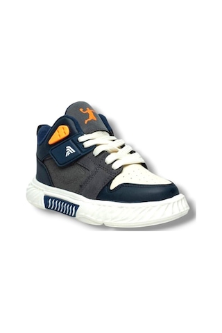 Alessio 537-26 Cilt Anatomik Filet Çocuk Sneaker Lacivert Füme Bej 31-35 Lacivert
