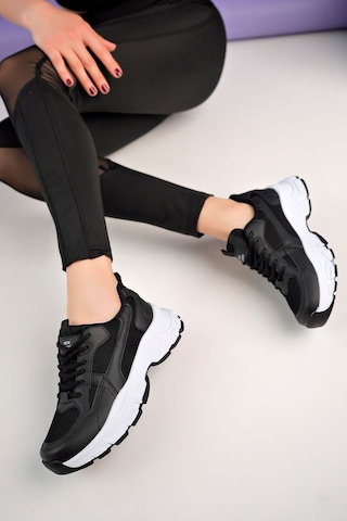 Mcdark Kadın Siyah Beyaz Siyah Sneakers Ayakkabı Black White