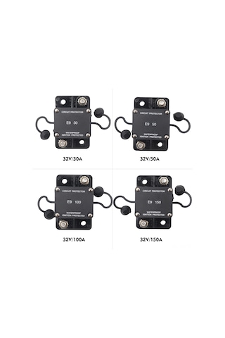 Youmex Otomotiv Ve Denizcilik İçin Ip67 Su Geçirmez 32v/30a Otomatik Resetli Sigorta