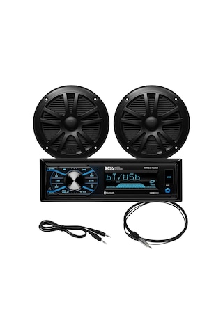 Boss Audio Systems Mcbk634B.6 Usb, Aux Girişli Bluetoothlu Hoparlörlü Marin Teyp Seti