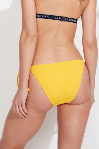 U.S. Polo Assn. Kadın Sarı İpli Bikini Altı Sarı
