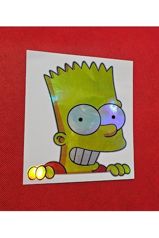 Hologram Sticker Bart Simpson Sticker - Sticker Hologram Bart Simpson