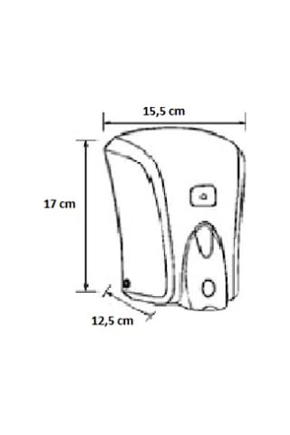 Vialli F6b Köpük Sabun Dispenseri Makinesi Hazneli Siyah 1000 Ml