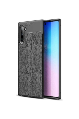 Galaxy Note 10 Kılıf Zore Niss Silikon Kapak Siyah
