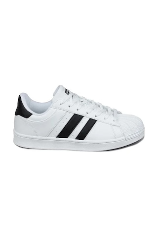 Jump 28787 Bağcıklı Dikişli Unisex Sneaker Günlük Spor Ayakkabı Beyaz Beyaz