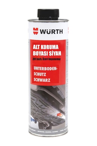 Würth Siyah Pütür Oto Araç Alt Koruma Boyası Zift Bazlı 1000 Ml