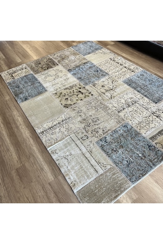 Hoom Rugs Kırkyama 101 Beige Mint El Dokuma Kilim