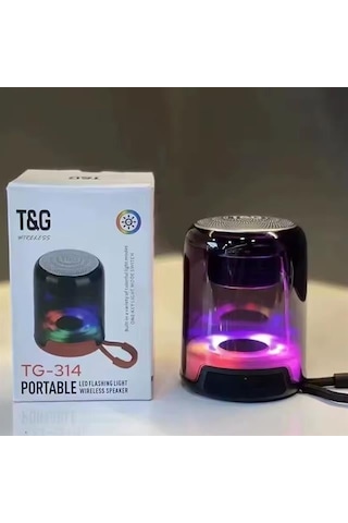 T&g Tg314 Usb/sd/fm/bluetooth Destekli Taşınabilir Rgb Işıklı Wireless Hoparlör