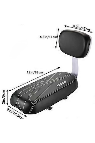 Elektrikli Bisiklet Pedal Destekli Arka Sele Sırt Dayamalı-2967