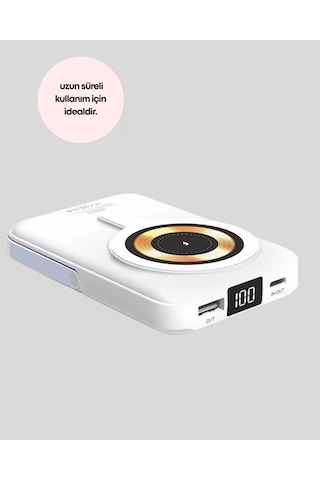 Hepsi Lcd Göstergeli Manyetik Powerbank Type C Usb Girişli Yeni Nesil Najmaddin Diğer