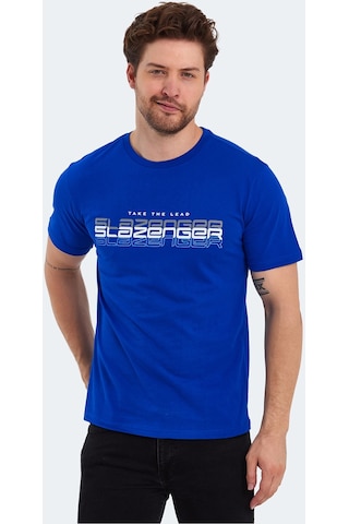 Slazenger PALLU I Erkek Saks Mavi Tişört