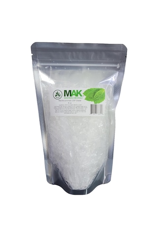 Mentol Kristalleri 8oz Açılıp Kapanabilir Çantada %100 Saf Organik Doğal Spa Kalitesi