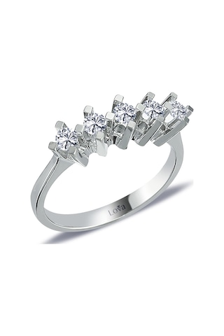 Lova F Renk 0,45 Karat Pırlanta Beştaş Yüzük - 1070181