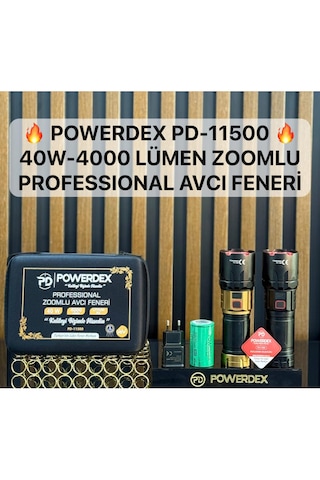 Powerdex Pd-11500 40 Watt 4000 Lümen Profesyonel Avcı El Feneri Powerdex Pd-11500 40 Watt 4000 Lümen Profesyonel Avcı El Feneri