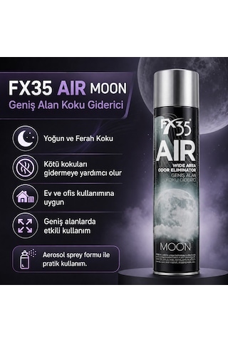 Air Moon 600 Ml Geniş Alan Koku Giderici Sprey Ev, Ofis Ve Araç Kokusu 1