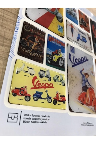 Vespa Set Damla Sticker N11.42737