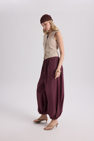 Mai Collection Mai Studios Co. Velora Bordo Poplin Şalvar Pantolon Bordo