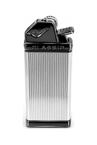 Premium Metal Gazlı Çakmak Klasik Tasarım Gri