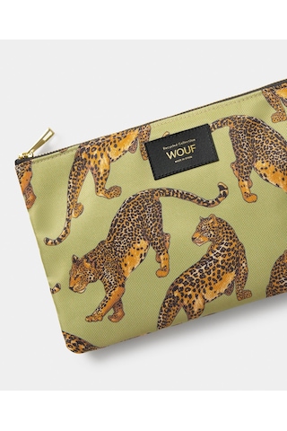 Wouf Avo Leopard Xl Kadın El Çantası Pxl260037 Yeşil