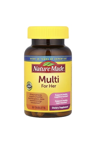 Nature Made Multi For Her 90 Tablets Orijinal Usa Menşeii Dmmedicineden