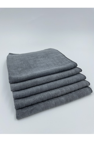 LiveBlue MissClean Mikrofiber Mutfak Bezi Gri 5'li 40 x 40 CM