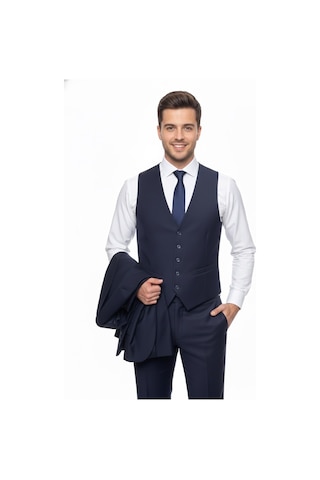 Presto Erkek 6 Drop Yelekli Slim Takım Elbise Lacivert 581-203 Lacivert