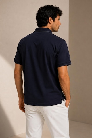 Alexandergardi Kısa Kollu Polo Yaka T-shirt Siyah