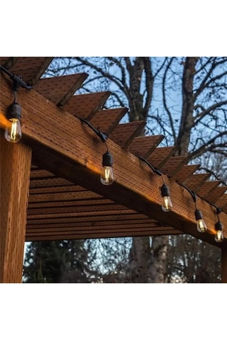 Forlife Güneş Enerjili Solar 5 Adet S14 Led Ampullü 5 Metre Led Işık Seti