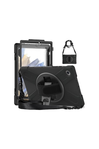 Lenovo Tab M10 Tb328fu Kılıf Amazing Tablet Kapak - Siyah Arka Kapak