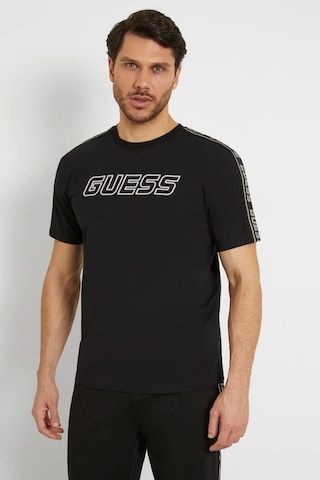 Guess Erkek Logolu T-shirt Xl Siyah